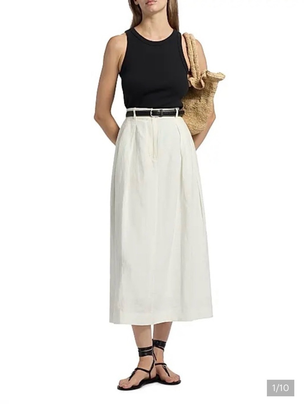 Jenni Kayne New White Annabelle Skirt